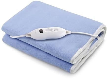 HYUNDAI ELECTRONICS I Heizdecke CCH 181 I 2x 60 W I 6 Heizstufen I Temperatureinstelung 30-45 °C I Polar Fleece I Fernbedienung I Timer I Maße: 80 x 160 cm I Maschinenwaschbar