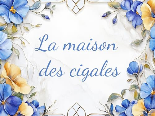 Plaque de Rue Personnalisée 15x20 cm – Design Fleur Marbrée – Panneau Nom pour Maison/Jardin/Boîte aux Lettres – Custom Street Sign – Decorative Name Plate