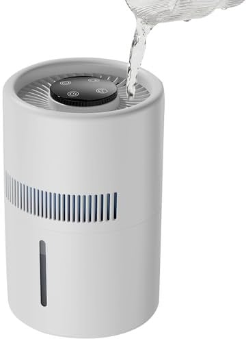 Mistless Humidifier, ICDLTJ 4L Large Air Humidifier with Filter for Bedroom, Quiet Night Mode, USB Powered Touch Button Operation Humidifiers for Room Baby Yoga Room