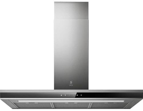 Elica ADELE2-BK-SS-90 90cm Chimney Cooker Hood - Stainless Steel - For Ducted/Recirculating Ventilation