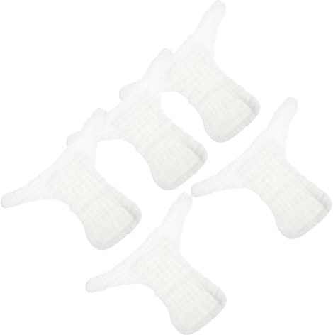 Prefolds Stoffwindel 5 Stück Baumwolle für Neugeborene, Weiß