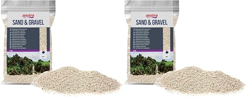 Amtra Wave Gravier Quartz pour Aquariophilie Blanc, 5 kg, Taille M (Lot de 2)