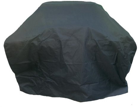 CHARLES BENTLEY Universal Gas Charcoal Premium BBQ Cover, Waterproof Finish, Heavy Duty, Fastener Straps, Rip Proof, Polyester Canvas Medium 3-4 Burner BBQ (120x114x61.5cm)