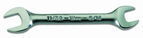 Williams OES-1214 Short Double Head Open End Wrench, 3/8 by 7/16-Inch