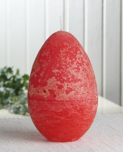 CandleCorner Eikerzen Rustik-Eikerze, durchgefärbt, groß, ca. 13 x 8,5 cm, orange