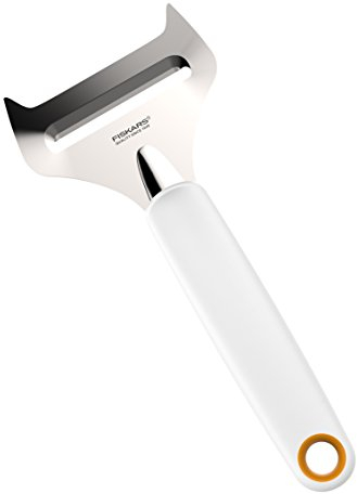 Fiskars Coupe-fromage, Fromage à pâte molle, Acier inoxydable/Plastique, Largeur lame: 6 cm, Functional Form, Blanc, 1016128