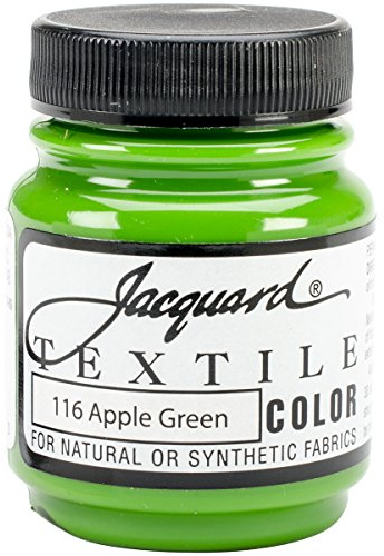 Jacquard Products Textile Color Fabric Paint 2.25-Ounce, Apple Green