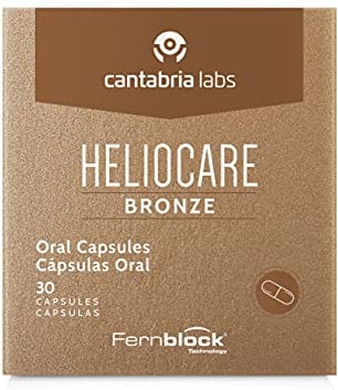 Heliocare Oral Cápsulas Bronze - Estimula el Bronceado Natural y Homogéneo, Fotoprotección desde el Interior, Antioxidante, Eficacia Inmediata, 30 cápsulas