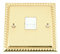 Master Telephone BT Plug Socket - Polished Brass - Georgian - White Insert