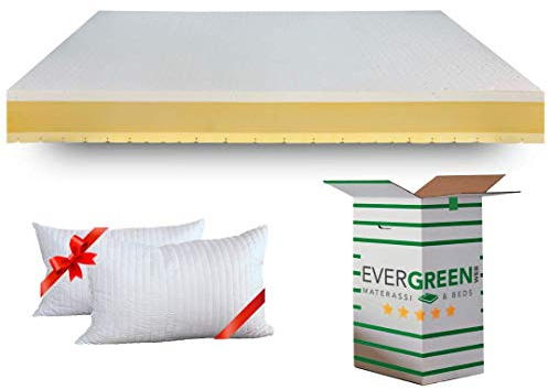 EvergreenWeb - Colchón de espuma viscoelástica, látex Air y espuma WaterFoam de 21 cm de altura, modelo Dual Season con doble comodidad gracias sus lados para verano e invierno. Ortopédico, con plancha en 3D con 7 zonas diferenciadas. Un reposo 100 % natural. Banda Air Space de 6 cm, transpirable. Revestimiento Silver & Life con tejido de fibra de plata antimicrobiano y antiestático. Colchón antiácaros y autoajustable con funda lavable, desenfundable por los 4 lados, ideal para todo tipo de camas, somieres y almohadas