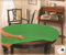 Casatessile Tischdecke grün Tischdecke ROTONDA Durchmesser cm 135