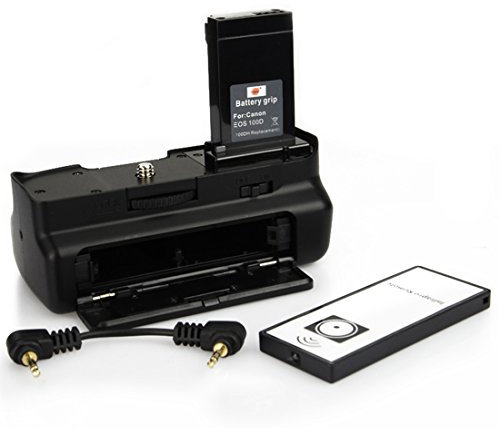 DSTE Remote Vertical Battery Grip Holder Compatible with Canon EOS 100D Rebel SL1 DSLR Camera