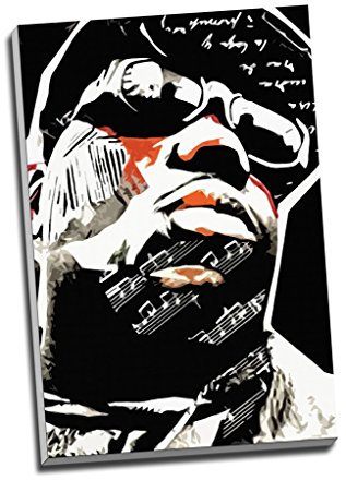 Biggie Smalls Notorious Big abstrakt Hip Hop Leinwanddruck, Wandkunst, Bild, Leinwanddruck, groß, A1, 76,2 x 50,8 cm