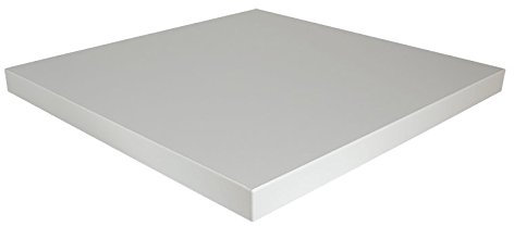 Dekorspanplatte hellgrau Spanplatte als Tischplatte, Schreibtischplatte, Laden- & Möbelbau, Maße: 84 x 60 cm, Stärke: 19 mm