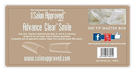 Advance Clear Smile Nail Tips Proimpressions (refill size 5)