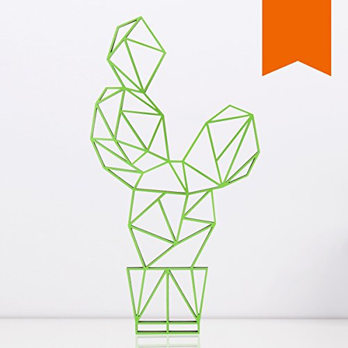 KLEINLAUT 3D-Origami, Kaktus, 53,2 x 100 cm (XXL), Orange