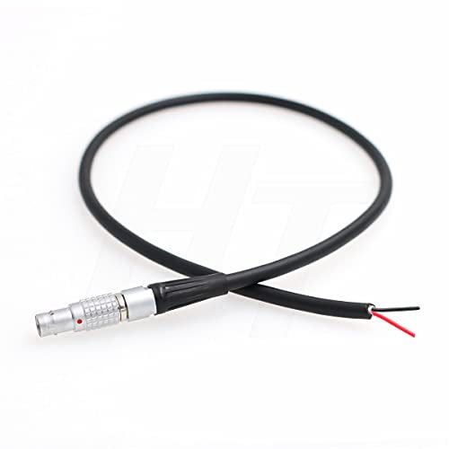 HangTon FGG.0B.302 2-poliger Stecker auf Fliegende Kabel, bloßes Drahtstromkabel für Teradek/ARRI Alexa/RED-Kameramonitor (45 cm)