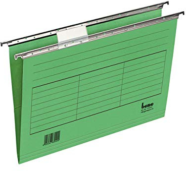 bene Hängemappe, 230 g/m², A4, grün (5 Stück), Sie erhalten 1 Packung á 5 Stück