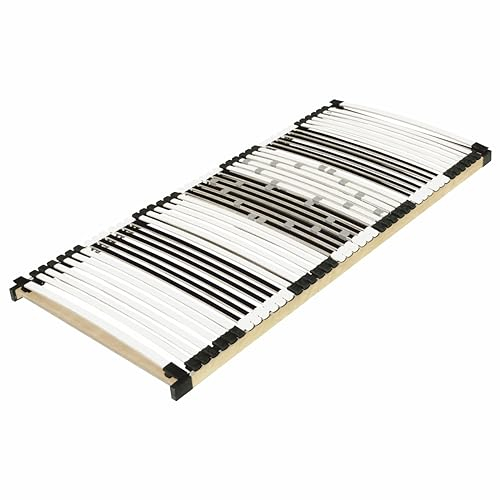 Matratzen Perfekt Orthopädischer 7-Zonen Lattenrost starr – 140x200 cm 7,5 cm hoch 44 Leisten Härtegrad-Regulierung FERTIG MONTIERT bis 250 kg belastbar – Schichtholz für gesunden Schlaf