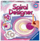 Ravensburger Spiral-Designer Girls 29027, Zeichnen Lernen für Kinder ab 6 Jahren, Zeichen-Set mit Schablonen für farbenfrohe Spiralbilder und Mandalas
