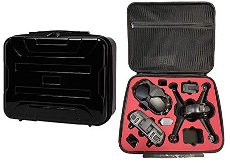 DJYILUF DJFEI Hardshell Koffer für DJI FPV Combo Drone und Zubehör, wasserdicht Tragetasche Zubehör kompatibel mit DJI FPV Combo Drone und Goggles/Fernbedienung/Akku (D)