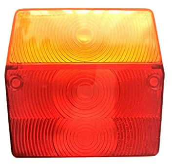 MelTruck® Lichtscheibe Heckleuchte Anhänger Ersatzglas Rücklicht Rückleuchte 99x94 mm