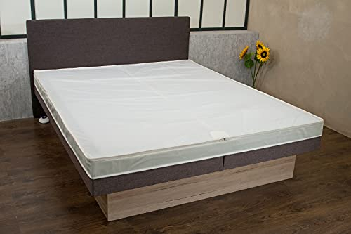 BluTimes Bezug BluStar Tencel®-Medicott Wasserbetten - Bezugsdeckel und Zip-In Topliner nur für BluTimes Betten, Größe Wasserbett:200x220