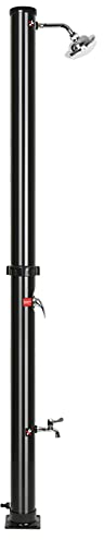 MENGDA Douche Solaire, Douche de Jardin, Douche de Piscine,Douche Exterieur avec Robinet de Pied,Température de l'eau Réglable, Max. 60°C (B 20L)