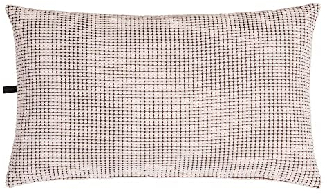 KAHU Hundebett beidseitig verwendbar I weiche Hundematte für Hunde und Katzen im Chenille Design I Hundekissen mit waschbarem Flauschigen Bezug I Größe: 60 x 100 cm I Farbe: Weiss/Braun