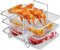 Grillrost Dehydrate Rack für Heißluftfritteusen kompatibel mit Ninja Dual Airfryer, Multifunktional Zubehör für Heißluftfritteusen, Stainless Dampfgarer Edelstahl Steel Ständer with 3 Layers