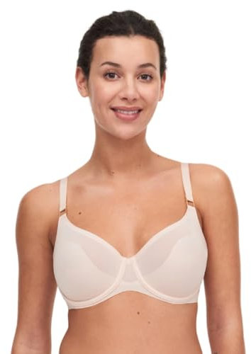 Chantelle Damen Pure Light Underwire Bra BH, Durchsichtig, Nude-Rouge, 85B