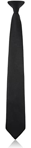 Krawatten für Herren,Schwarz Krawatte Clip Krawatte Vorgebunden Sicherheitskrawatte 20Clip On Krawattes Bereits Gebundene Krawatten mit Reißverschluss Schwarze Hochzeit Schlip Trauerkrawatte