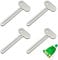 Androxeda 4 Stücke Metall Zahnpasta Squeezer Zahnpasta Tubenpresse Edelstahl Rolle Tube Squeezer Tubenaufroller Haushaltshelfer für Haargel Handcreme