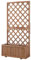 Outsunny Planter avec Trellis - bac à Fleurs - jardinière autoportante - dim. 72,5L x 31,5l x 149,5H cm Inserts d'irrigation Inclus Bois de Sapin pré-huilé
