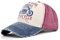 YULOONG Vintage Baseball Cap Washed Denim Trucker Cap Motorrad Print Muster Outdoor Sonnenhut 100% Baumwolle für Herren Damen D