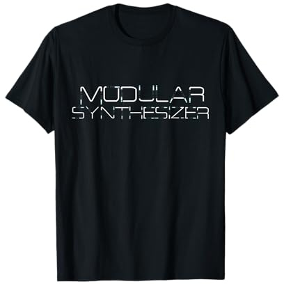Modular Synthesizer T-Shirt | Retro Audio Cables Synthesizer T-Shirt