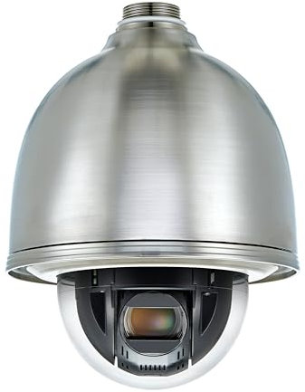 Hanwha QNP-6320HS 2MP 920 x 1080 Resolution H.265 Stainless 32x Optical Zoom IP PTZ Camera, WDR IP66 4.44-142.6mm Varifocal Lens, Audio detection, Digital Auto Tracking