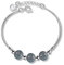OZEO Armband Damen,Klassisches S925 Sterling Silber Armband Natürliche Mondstein Perlen Charm Armbänder Verstellbare Quadratische Box Gliederkette Armband Schmuck Für Damen Männer Geschenk
