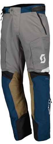 SCOTT Dualraid Dryo Motorrad Textilhose, grau/blau, Long M