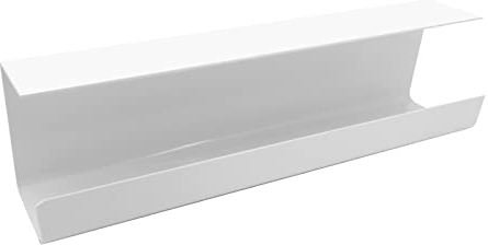 Beowanzk Under Desk Cable Management,Managing Cables Power Strips for Office and Home No-Drill Sturdy Plastic Under Desk Storage Tray for Keeping Cable Desk Tidy (White)