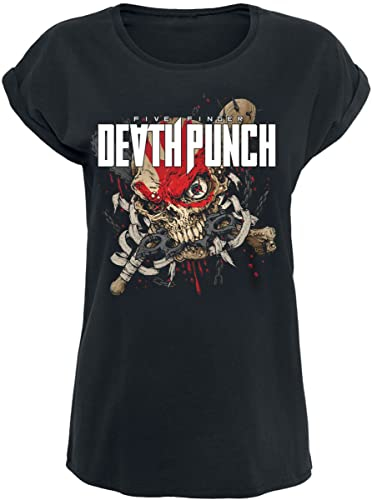 Five Finger Death Punch Afterlife Frauen T-Shirt schwarz XXL 100% Baumwolle Band-Merch, Bands