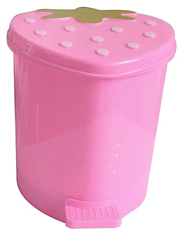 Cabilock Poubelle Fraise Table Pour Voiture Manger Bureau Decore Mini Benne De Bureau Poubelles De Cuisine Décor De Chambre Kawaii Divers Paniers De Rangement Poubelle Pratique Poubelle De