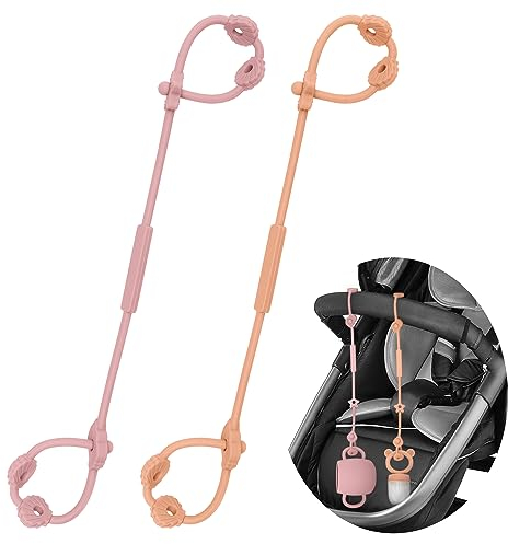 CLDY Attrape-gobelets en silicone avec chaîne factice pour jouets de bébé, sangles de sécurité sans BPA pour jouets, sangle de retenue pour gobelet pour poussette, chaise haute, siège de voiture
