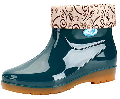 Stivali Pioggia Donna Gomma Impermeabili Antipioggia Stivali in Gomma Donna Leggeri Stivali Caviglia Leggero Outdoor Scarpe da Giardinaggio Antiscivolo da Lavoro Scarpe da Giardino Comode