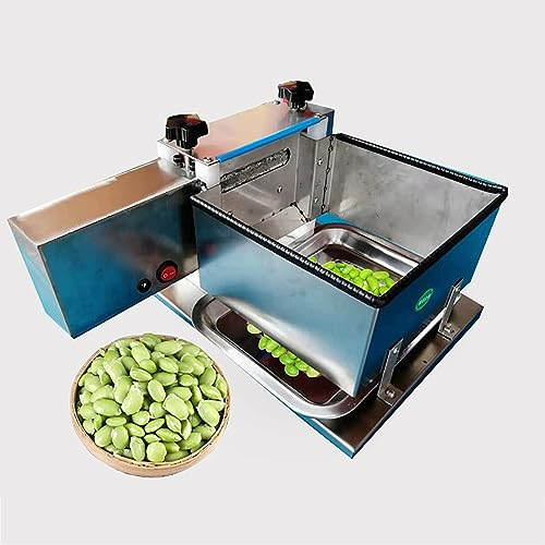 LBMED Desgranadora Guisantes,desgranadoraedamamesemiautomática con Carcasa Acero Inoxidable Y Espacio Entre Rodillos Ajustable,altaproducción25kg/h Y Bajatasarotura,ahorroenergía,para Soja/Frijoles