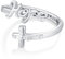 Kreuz Ringe 925 Sterling Silber Ring mit Buchstaben Hope Jesus Ring Ringe Mit Kreuz Damen Ring Damen Schmuck Religiöses Geschenk für Damen Männer Christen