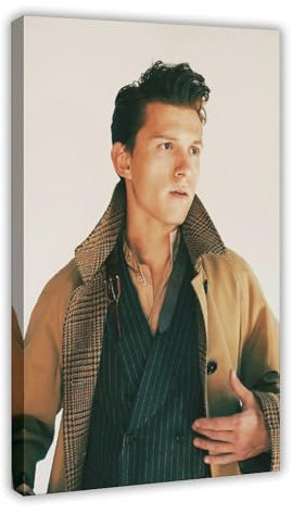 DEZARO Tom Holland Poster auf Leinwand, Wandkunst, Dekordruck, Bild, Gemälde für Wohnzimmer, Schlafzimmer, Dekoration, Rahmenstil, 30 x 45 cm