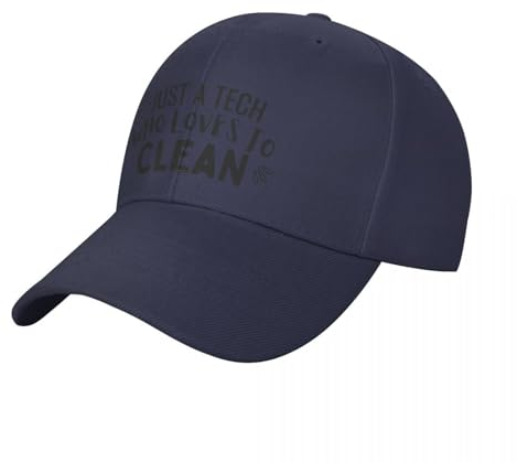 CanKan Gorra De Béisbol Just a Tech Who Loves to Clean Limpieza Señora De La Limpieza Gorra De Béisbol Visera Térmica Sombrero De Navidad Nuevo En Sombrero Gorra De Mujer Hombre