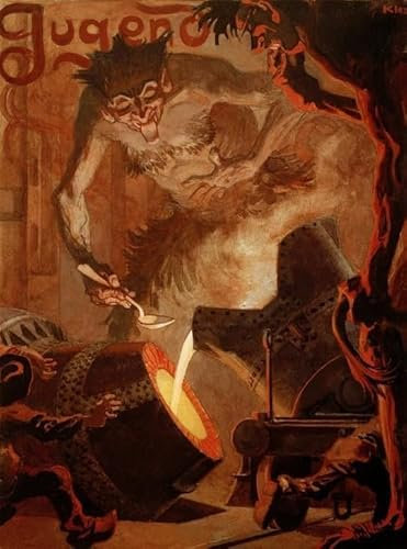 EfeMir Bekannt Leinwand Wandkunst Wandmalereien Kunstwerk Jugend Von Heinrich Kley für Office Home Decor 60x90cm