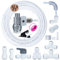 Kit di collegamento per la linea dell'acqua del frigorifero e kit di installazione della macchina del ghiaccio a compressione da 1/4, tubo OD da 1/4 con connessione rapida per sistemi a gas osseo